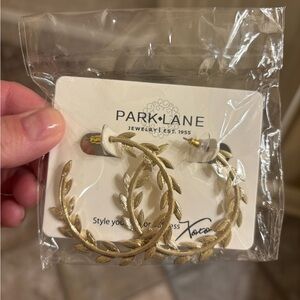 Park Lane Gold Leaf Design Earrings